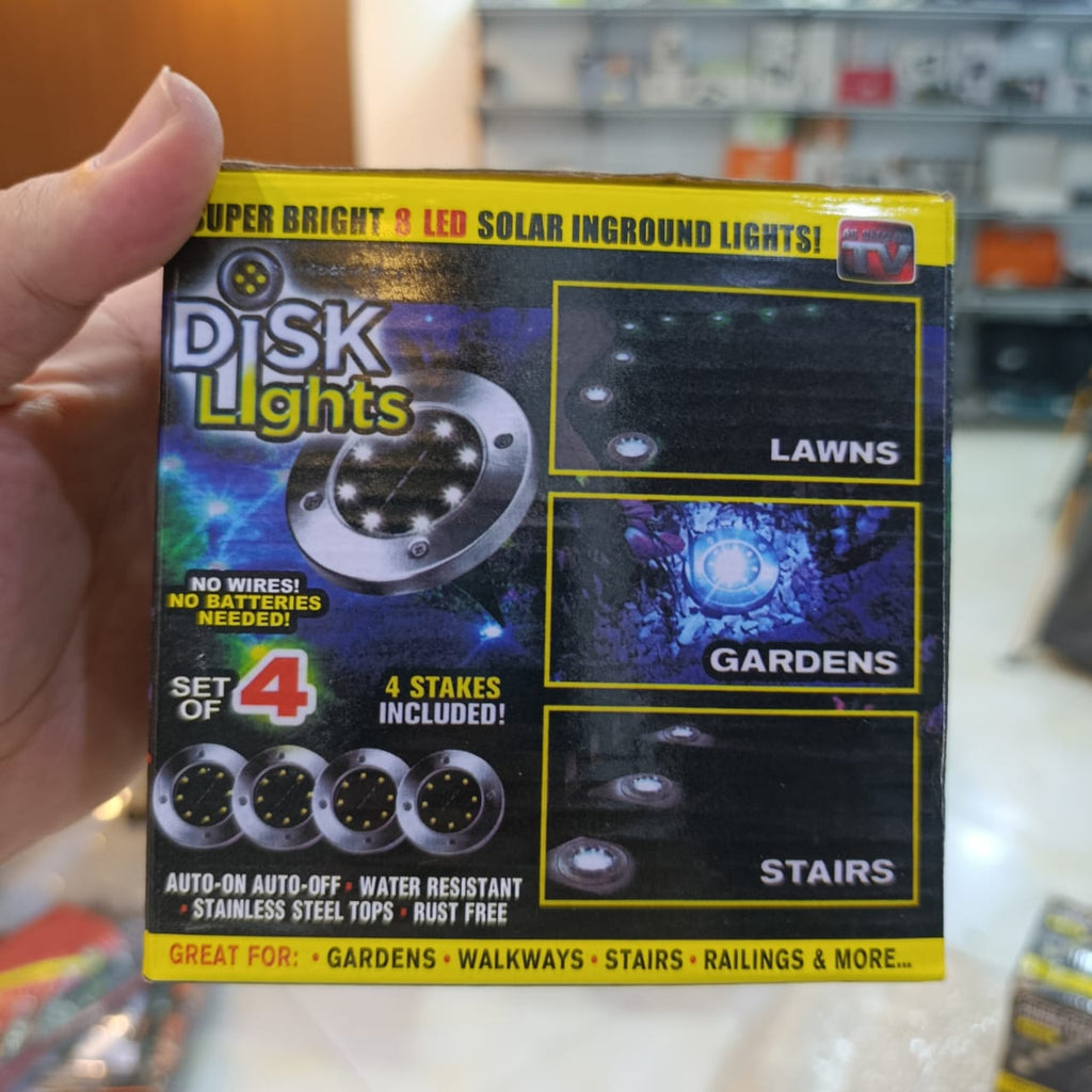 Garden Solar Disc Light Set of 2