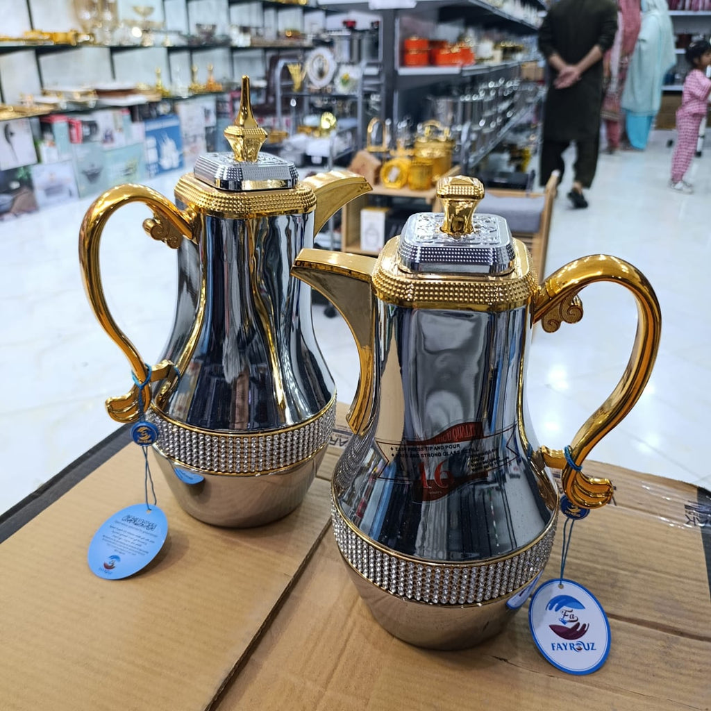 Lot Imported 2pcs Fancy Glass Vacuum Flask Set