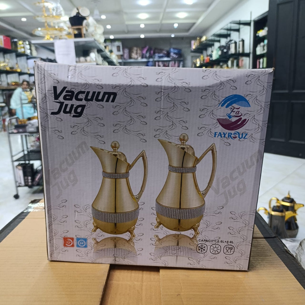 Lot Imported 2pcs Fancy Glass Vacuum Flask Set