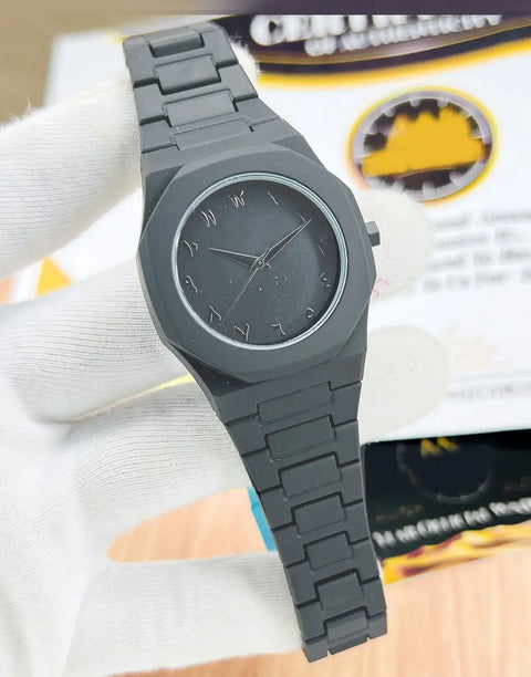 Elegant Arabic Aura Watch for Girls Featuring Durable Fiber Chain