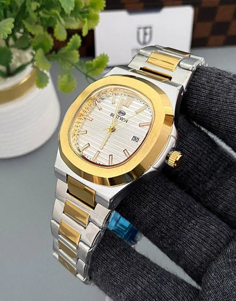 BESTWIN Nautilus Datejust Men’s Luxury Watch with Stainless Steel Chain