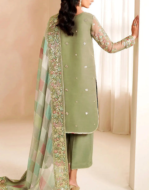 Decent Formal Embroidered Chiffon Wedding Wear Dress