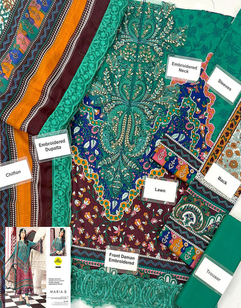 Digital Print Embroidered Lawn Suit for Daily & Party Wear