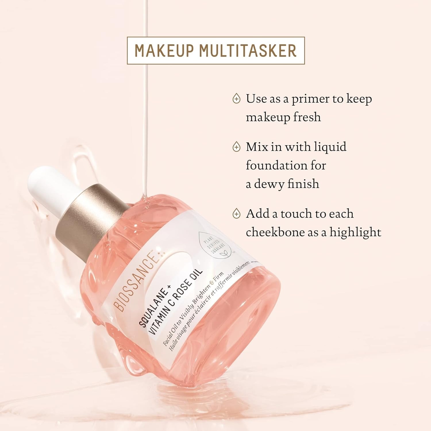 Biossance Squalane+Vitamin C Rose Oil 30ml