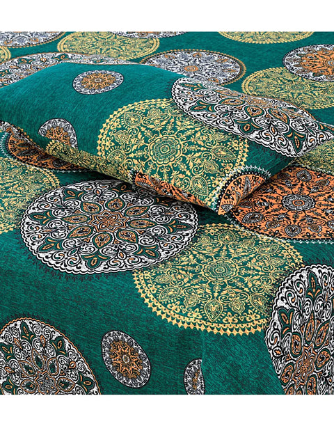 China Cotton King Size Bed Sheet Set with 2 Pillow Covers