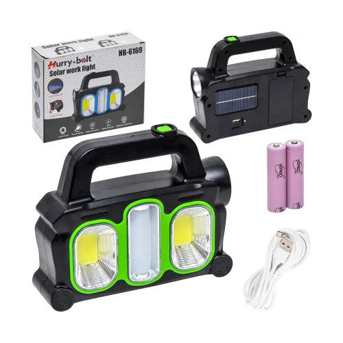 HurryBolt Double Solar Work Light HB-6168