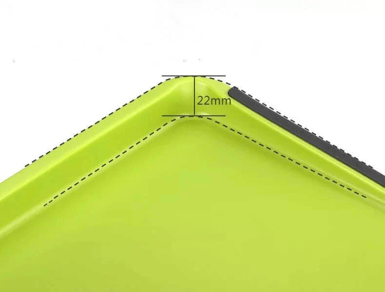 Two Sides Silicone Cutting Board with 2 Knives