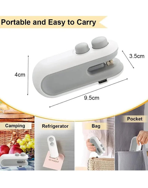 2 in 1 Portable Mini Sealing & Cutting Machine – For Snack & Chip Bags