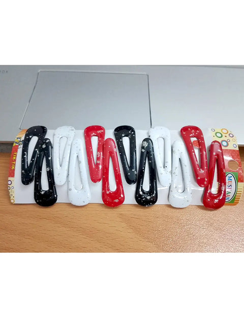 6 Pairs Mini Colorful Tic Tac Hair Clips fir Girls