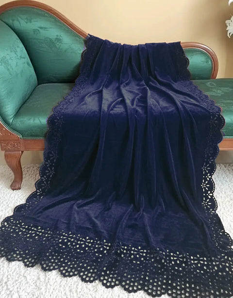 Women's Laser Cutwork Velvet Shawl for Weddings & Parties