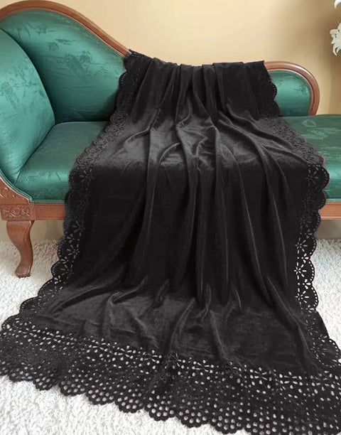 Women's Laser Cutwork Velvet Shawl for Weddings & Parties
